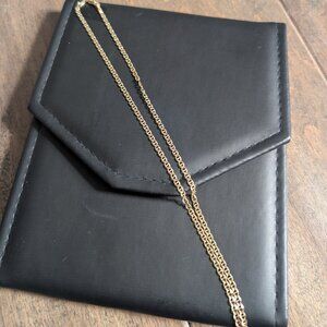Brand New 10K Yellow Gold 16” Necklace For Sale